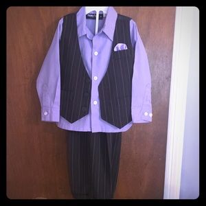 Toddler 3 piece suit, 3T, pinstripes